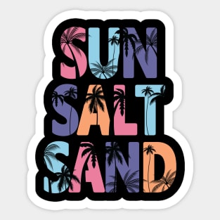 sun salt sand Sticker